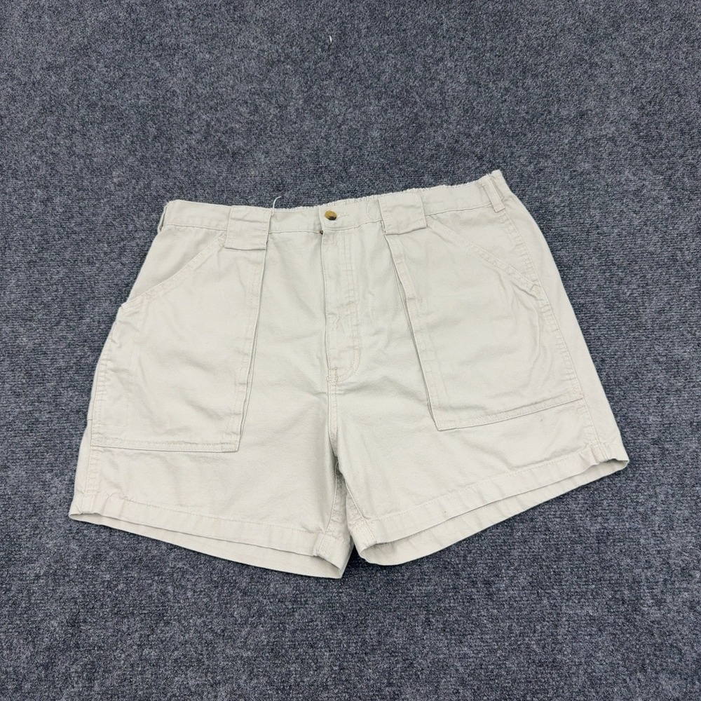 Hook & Tackle Shorts Mens 38 Tan Cotton Cargo Utility Fishing Gorpcore Style